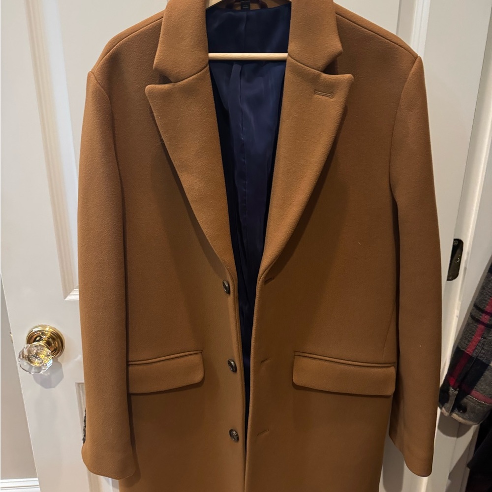 Men's Bonobos Camel Wool Overcoat